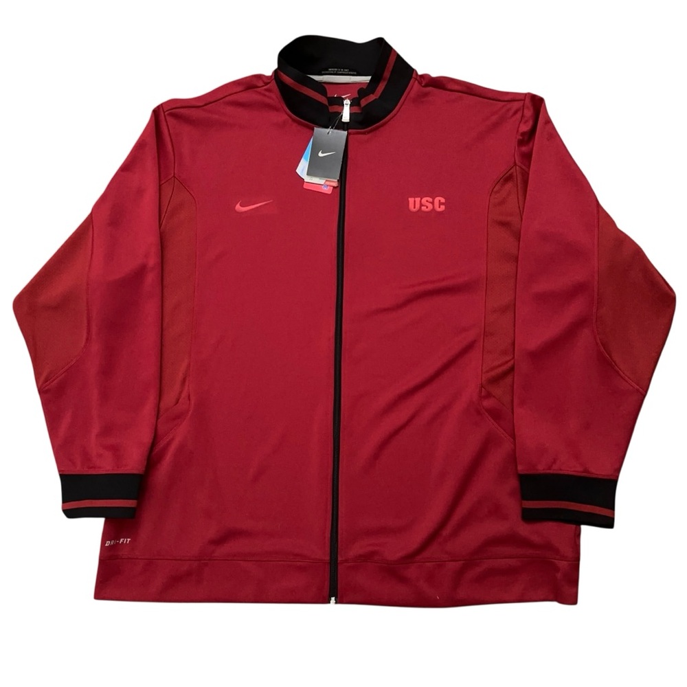 Nike Track Jacket Mens Size 3XL NCAA USC Trojans Full-Zip Red NWT